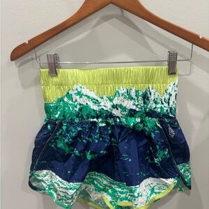 FP Movement by Free People Green and Blue Athletic Shorts